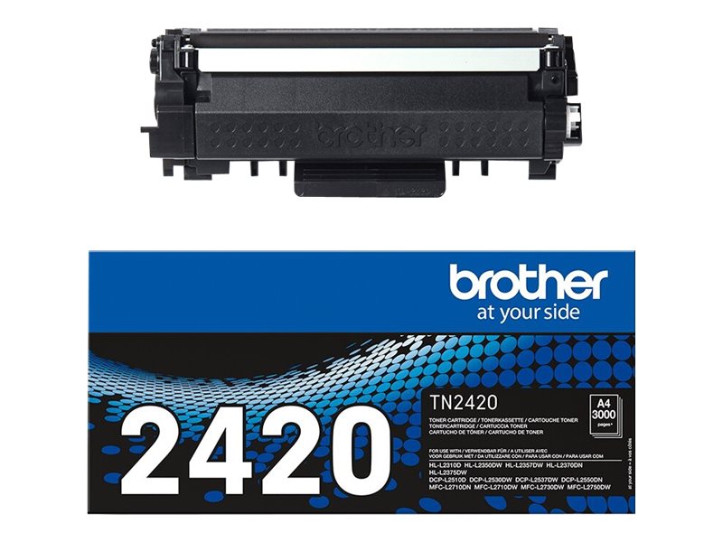 Brother TN2420 - À rendement élevé - noir - original - cartouche de toner - pour Brother DCP-L2510, L2530, L2537, L2550, HL-L2350, L2370, L2375, MFC-L2713, L2730, L2750 Super Promo PC