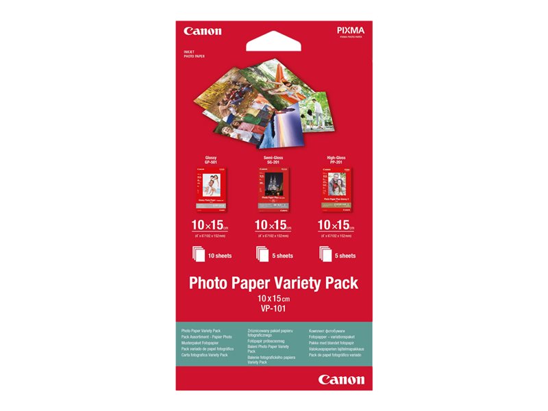 Canon Variety Pack VP-101 - Kit papier photo - 100 x 150 mm 15 feuille(s) Super Promo PC
