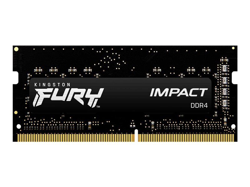 Kingston FURY Impact - DDR4 - module - 32 Go - SO DIMM 260 broches - 3200 MHz / PC4-25600 - CL20 - 1.2 V - mémoire sans tampon - non ECC - noir Super Promo PC