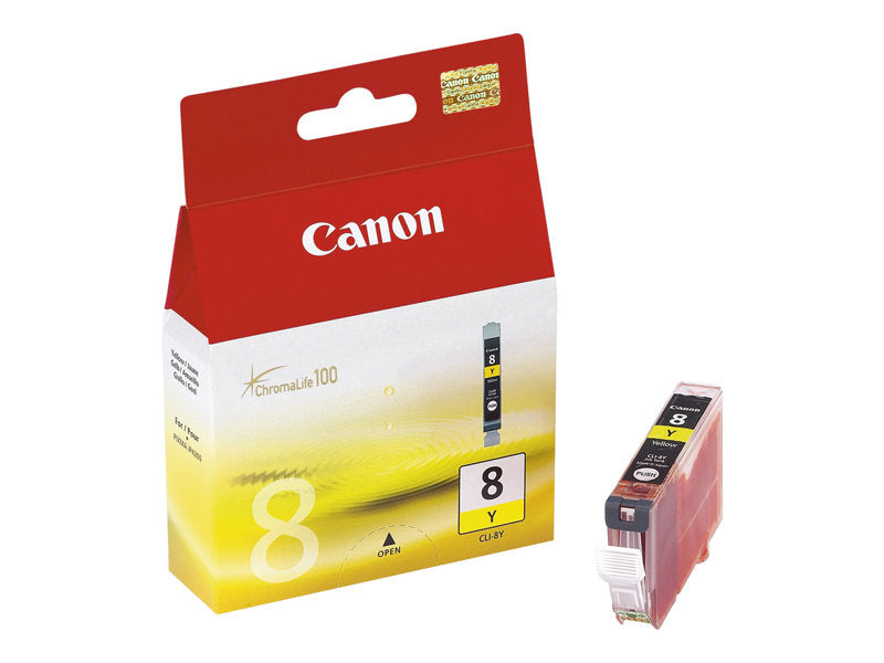 Canon CLI-8Y - Jaune - originale - réservoir d'encre - pour PIXMA iP3500, iP4500, iP5300, MP510, MP520, MP610, MP960, MP970, MX700, MX850, Pro9000 Super Promo PC