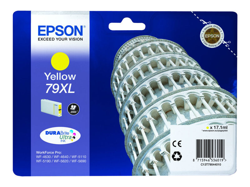 Epson 79XL - 17.1 ml - haute capacité - jaune - originale - cartouche d'encre - pour WorkForce Pro WF-4630DWF, WF-4640DTWF, WF-5110DW, WF-5190DW, WF-5620DWF, WF-5690DWF Super Promo PC