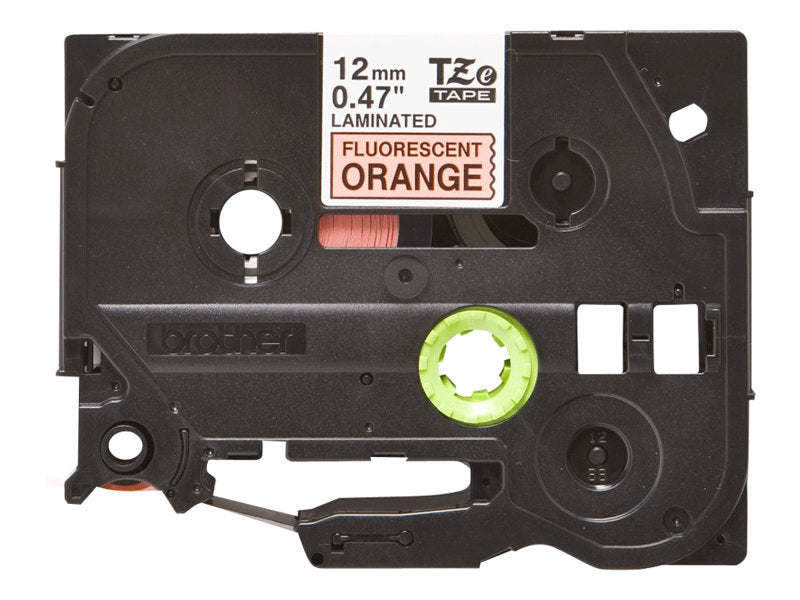 Brother TZe-B31 - Noir sur orange fluorescent - Rouleau (1,2 cm x 5 m) 1 cassette(s) ruban laminé - pour Brother PT-D210, D600, H110, P-Touch PT-1005, 1010, D450, D800, H110, P300, P900, P950 Super Promo PC