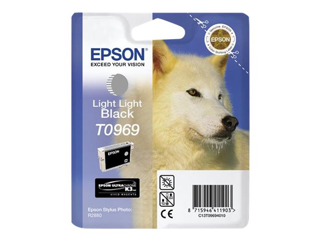 Epson T0969 - 11.4 ml - noir clair - originale - blister - cartouche d'encre - pour Stylus Photo R2880 Super Promo PC